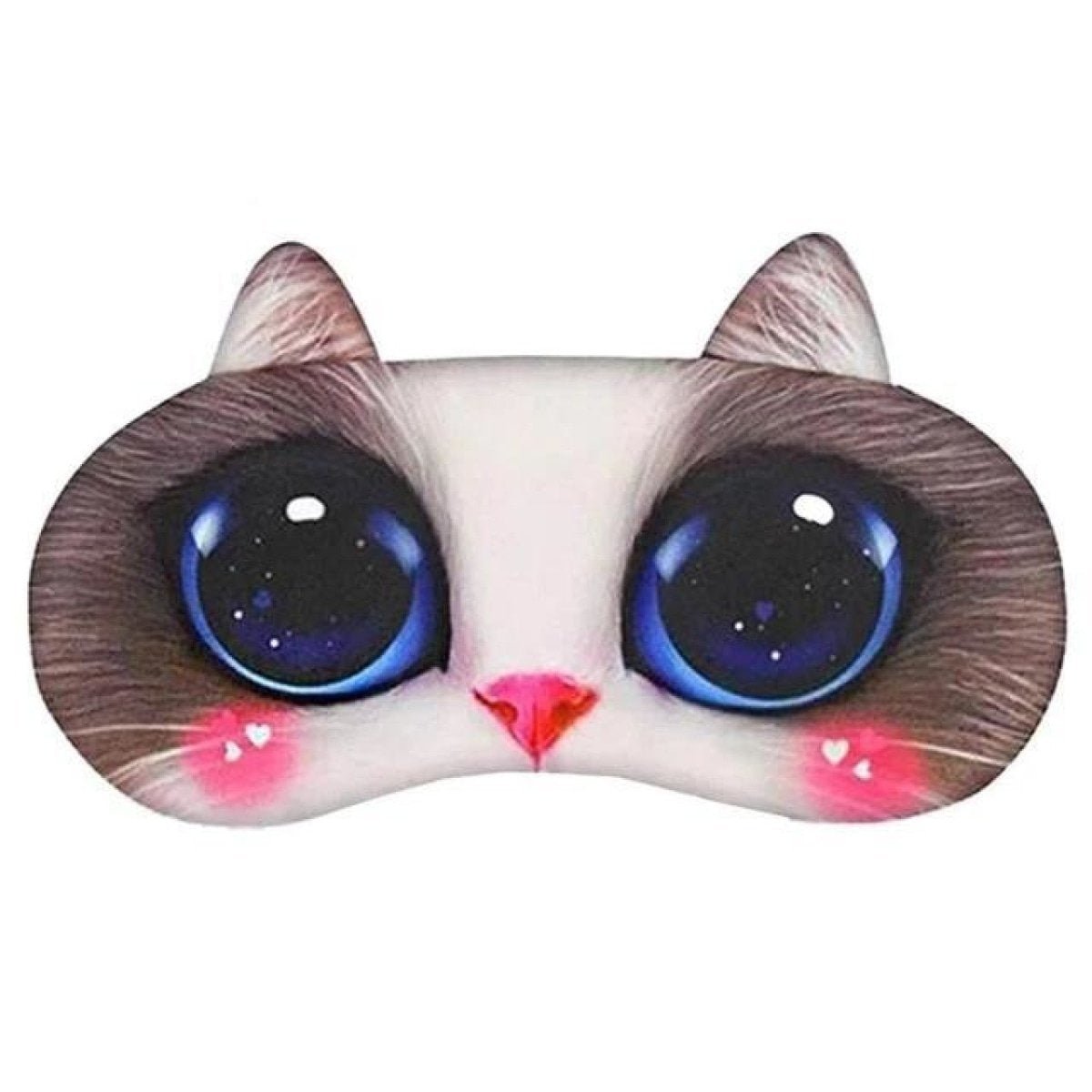 Sleep Mask Eye Mask Cover Shade Cat Sleeping Womens Mens Soft Portable Travel - Cat 2 - Asia Sell