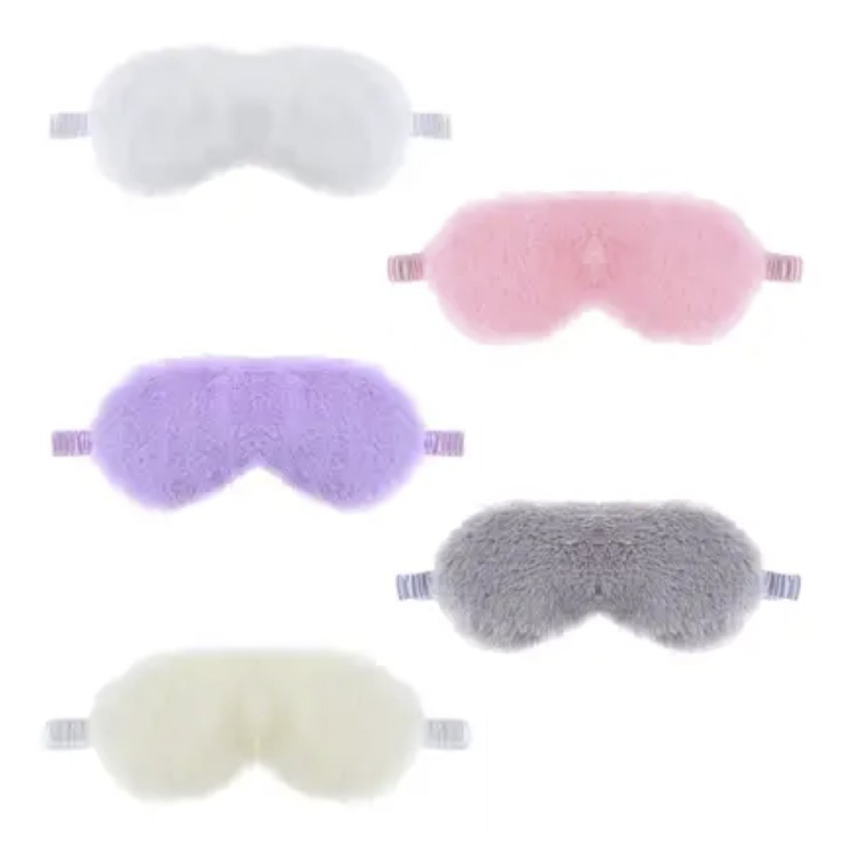 Soft Eye Mask Soft Plush Cloud Eyelashes Sleeping Mask Eye Shade - White - Asia Sell