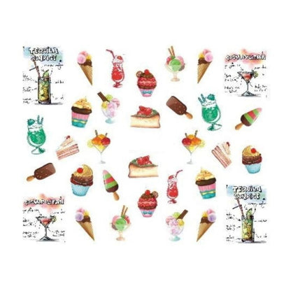 Strawberry Summer Cake & Fruit Stickers For Nails Nail Art Manicure - STZ-482 - Asia Sell