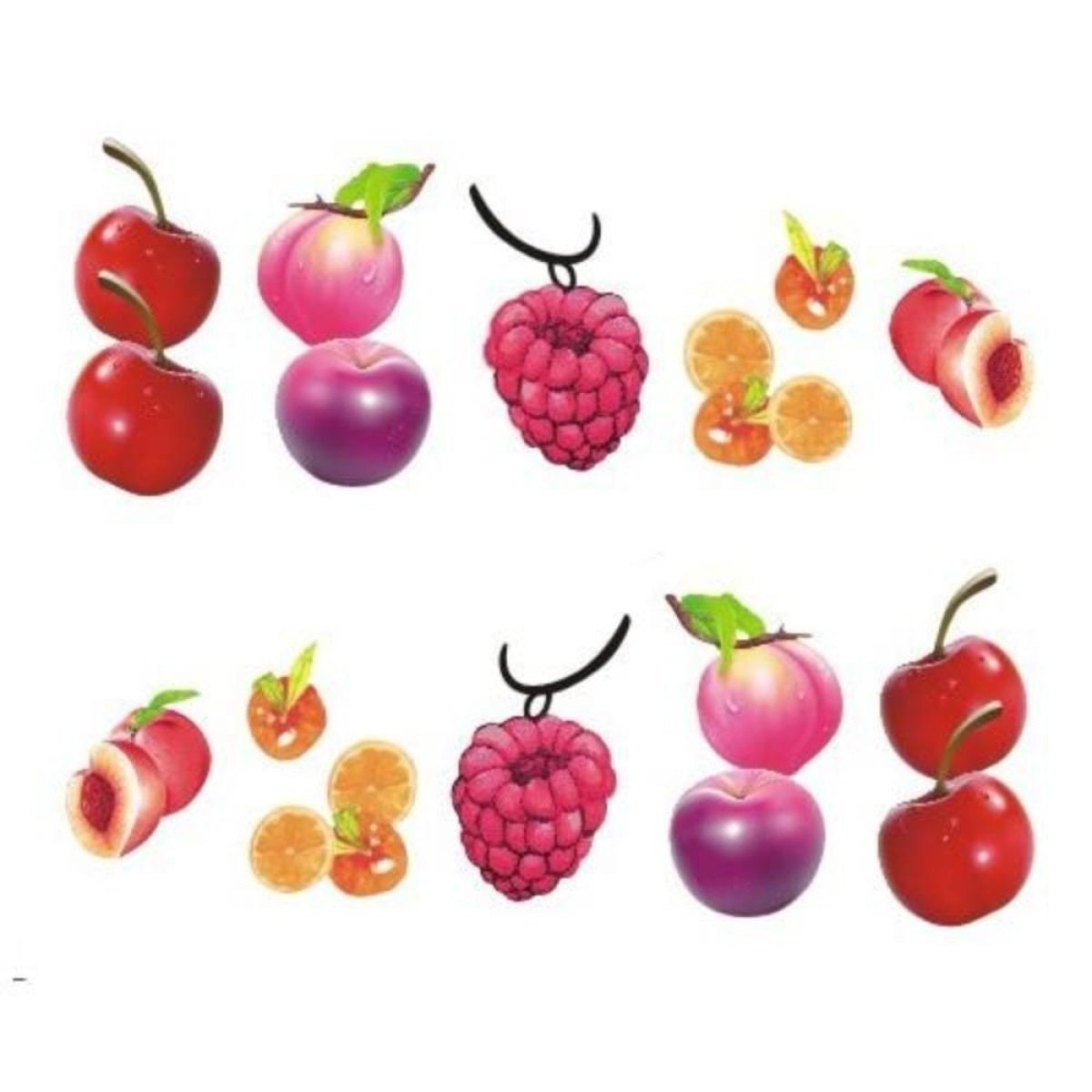 Strawberry Summer Cake & Fruit Stickers For Nails Nail Manicure Art - STZ-485 - - Asia Sell