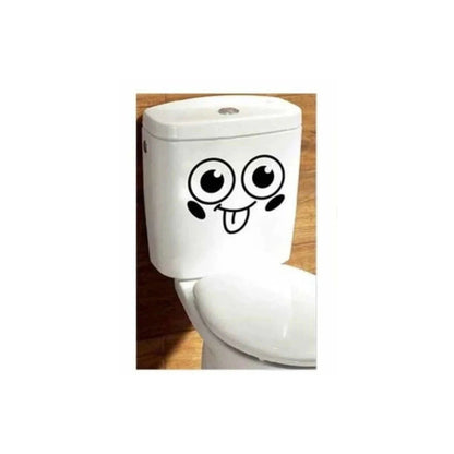 Toilet Seat Lid Sticker Smiley Face Bathroom Decals Removable Wall Art Tiles - Asia Sell