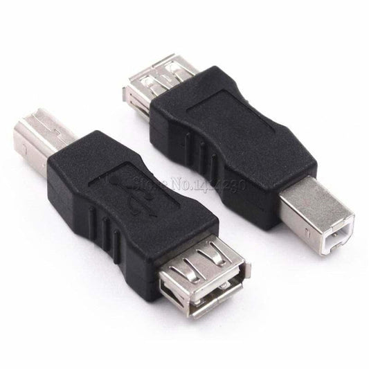 USB 2.0 Type A Female to B Male Adaptor For USB Printer Square Jack Plug - - Asia Sell