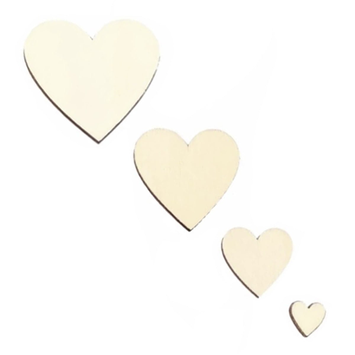 Wooden Hearts 10mm 20mm 30mm 40mm 50mm 60mm 80mm DIY Love Craft Wood Scrapbooking - 10mm - 200pcs - Asia Sell