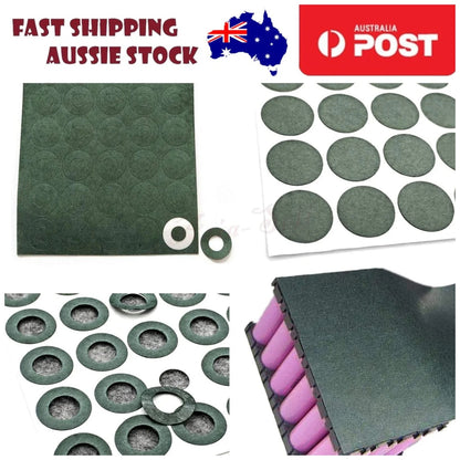 0.2M/18/20Pcs 18650 1S Barley Paper Li-Ion Battery Insulation Gasket For Pack Pad Other -