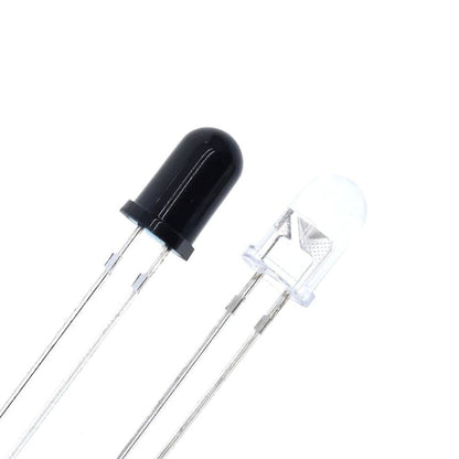 10pairs 5mm 940nm LEDs Infrared Emitter and IR Receiver Diode  Diodes 301A | Asia Sell