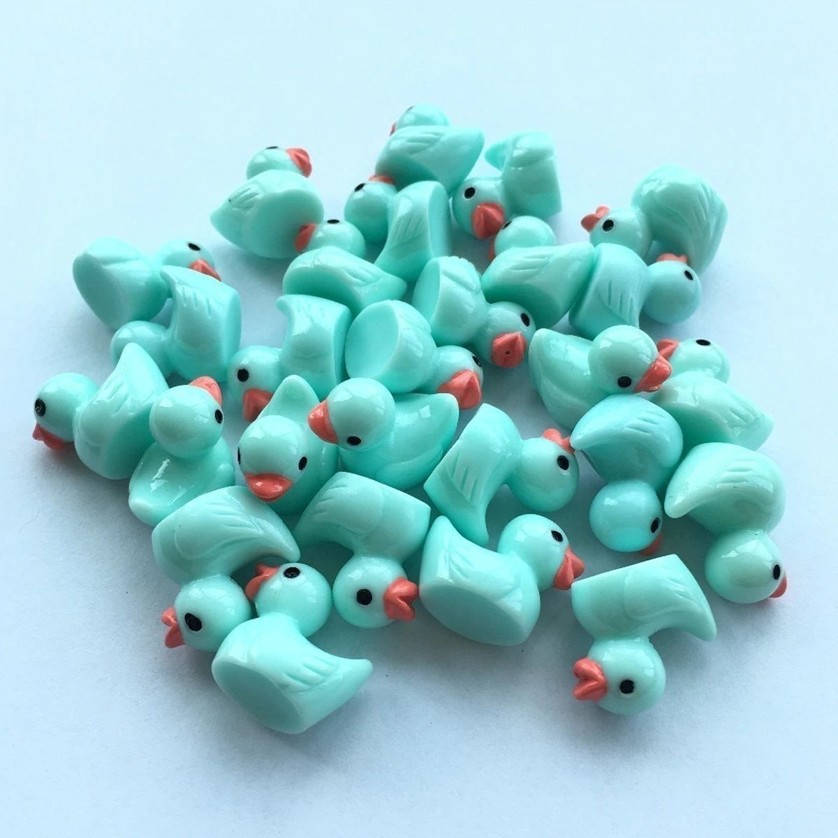 10Pcs Figurine Aqua Ducks Miniature Mini Garden Animal Toys And Educational
