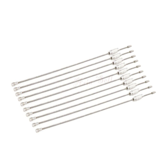 10X 10Cm/15Cm/20Cm Stainless Steel Carabiners Wallet Cables Keychain Key Ring Keyring 10 Cm Rings