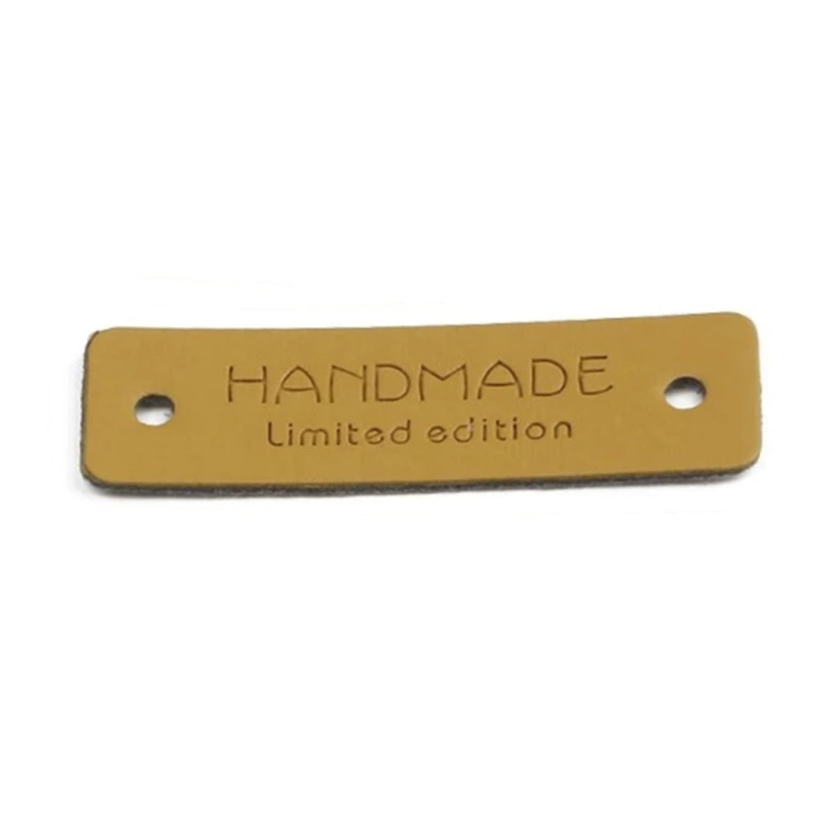 12X Sewing Tags Clothing Labels Faux Leather Handmade Limited Edition Bags Diy Brown Accessories