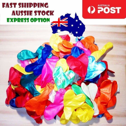 200pcs Love Heart Balloons Green Red Blue Yellow Orange Pink White Multicoloured | Asia Sell