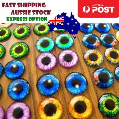 20pcs 20mm Dinosaur Time Gem Eyeballs Eye Balls Glass Dolls Eyes DIY Crafts | Asia Sell