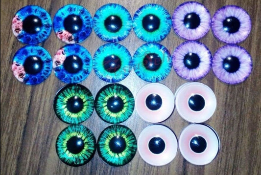 20pcs 16mm Dinosaur Time Gem Eyeballs Glass Dolls Eyes Eye Balls Crafts DIY | Asia Sell