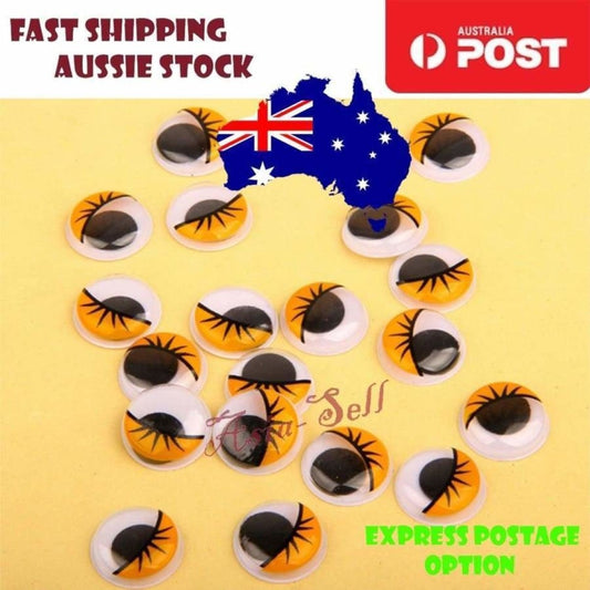 20pcs MOVING PUPILS Joggle Eyes Dolls Eyes 20mm Craft DIY Toy Googly Boggle Eye | Asia Sell