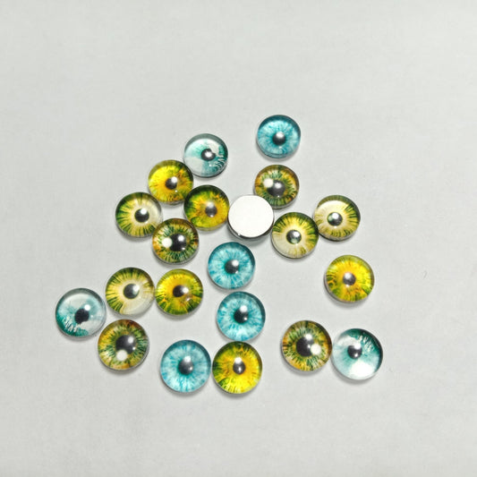 Glass Eye Cabochons for Figurines and Other Crafts