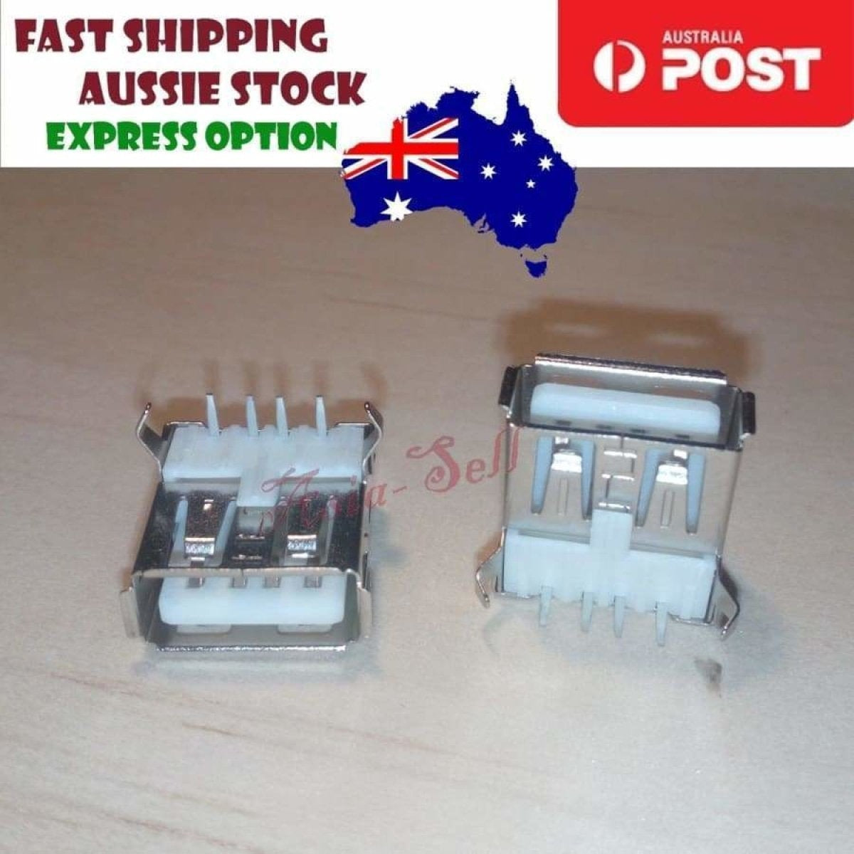 2pcs USB Adapters DIY Micro Mini Male Female Connector Parts Type A Sockets Pin | Asia Sell  -  Type A Female without Surround