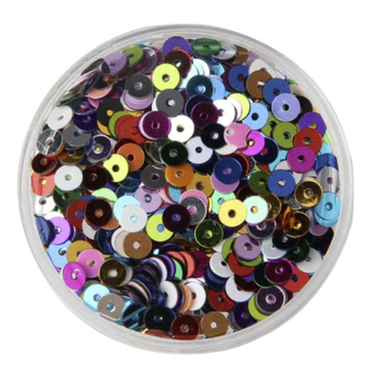 3mm 4mm 5mm 6mm Flat Round PVC Sequins Paillette Sewing Craft DIY