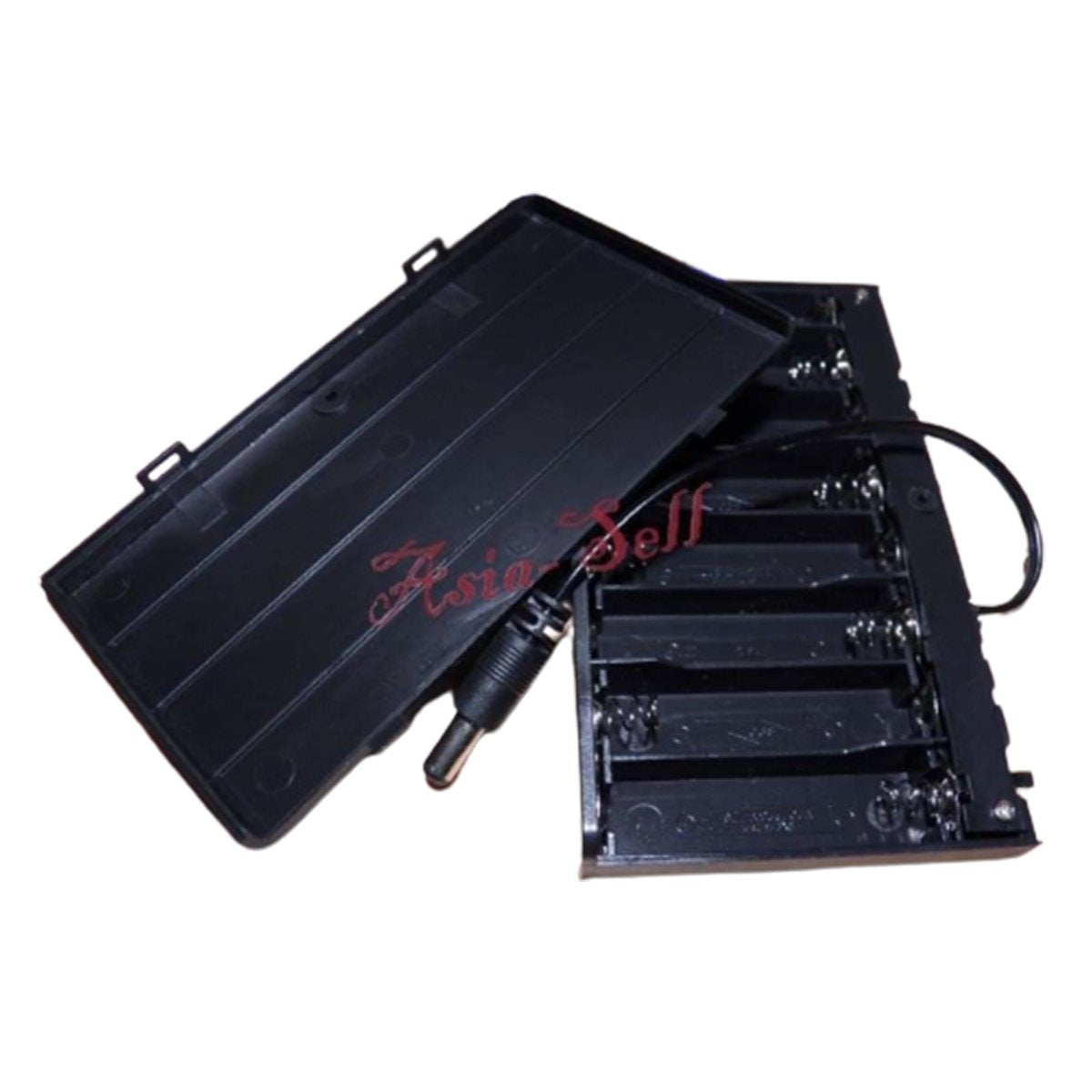 2Pcs 8Xaa Battery Holder 1.5V Switch Lid Plug Box 12V Case Wires 8X1.5V 8 X Aa Holders