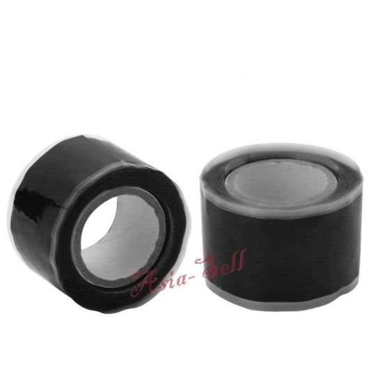2pcs Multi-purpose Silicone Adhesive Tape Strong Black Silicon Rubber Waterproof | Asia Sell  -  1.5M