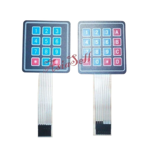 3X4/4X4 Key Button Membrane Switch 12/16 Keys Keyboard Keypad Control Panel Pad 3X4 Switches