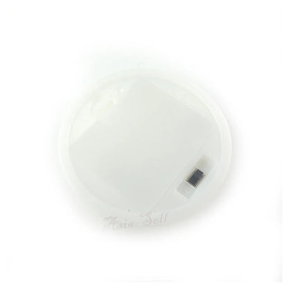 3Xaa White Round Battery Holder Panel Mount Case With Tabs Switch Lid Holders