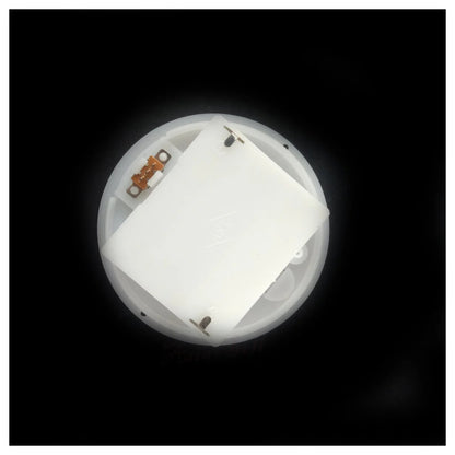 3Xaa White Round Battery Holder Panel Mount Case With Tabs Switch Lid Holders