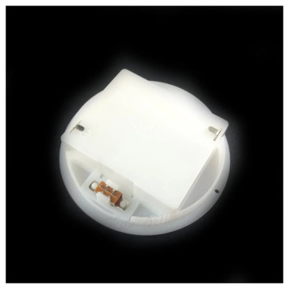 3Xaa White Round Battery Holder Panel Mount Case With Tabs Switch Lid Holders
