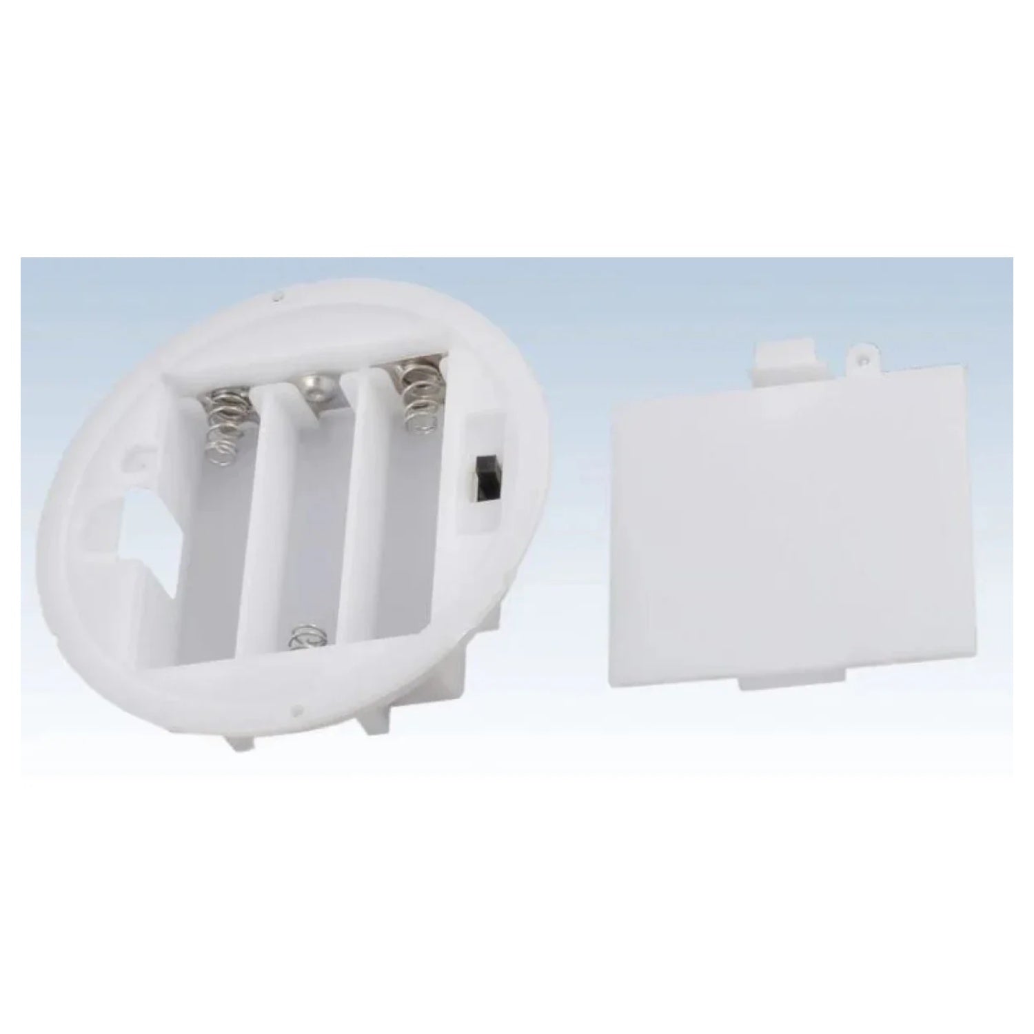 Remove Backgrounds 3Xaa White Round Battery Holder Panel Mount Case With Tabs Switch Lid Holders