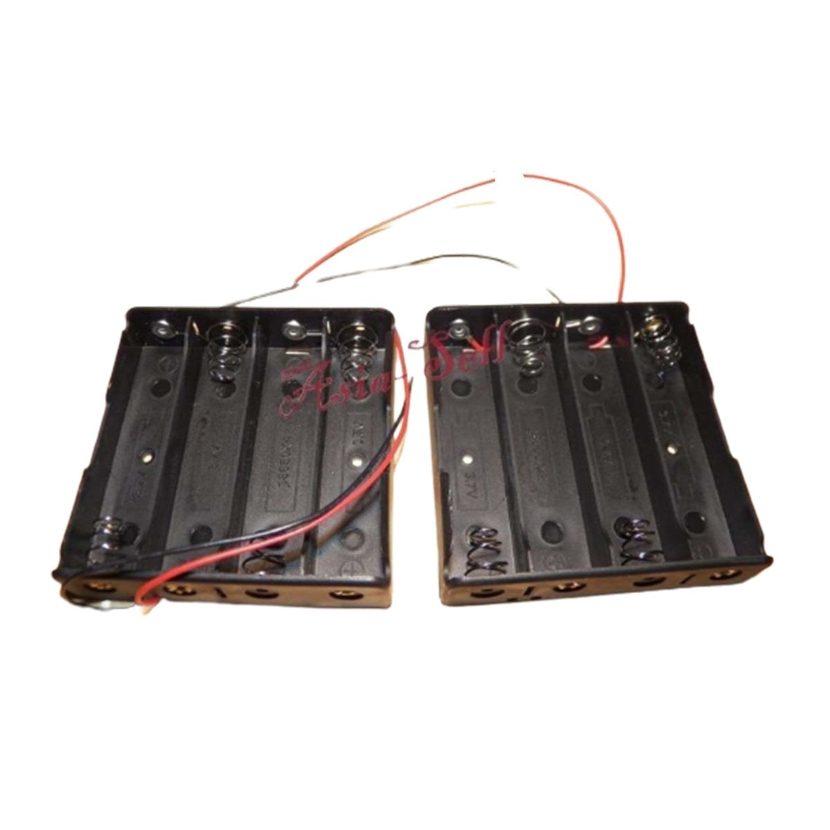 4Pcs 4X18650 Battery Holder 14.8V Storage Box Case Leads Wires 4X3.7V 4 X 18650 Holders