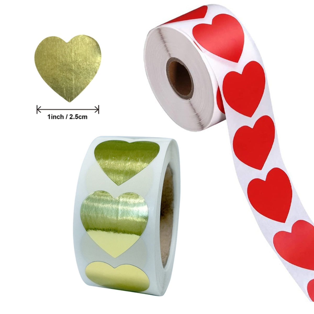 500Pcs 1Inch 25Mm Heart Gift Seal Stickers Thank You Sticker Baking Packaging Labels