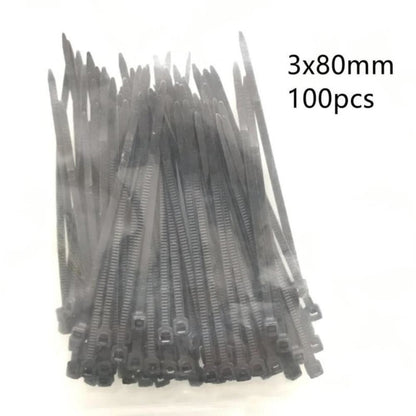 500pcs Assorted Cable Zip Ties 3x60 3x80 3x100 3x120 3x150mm Black White | Asia Sell | Image 1