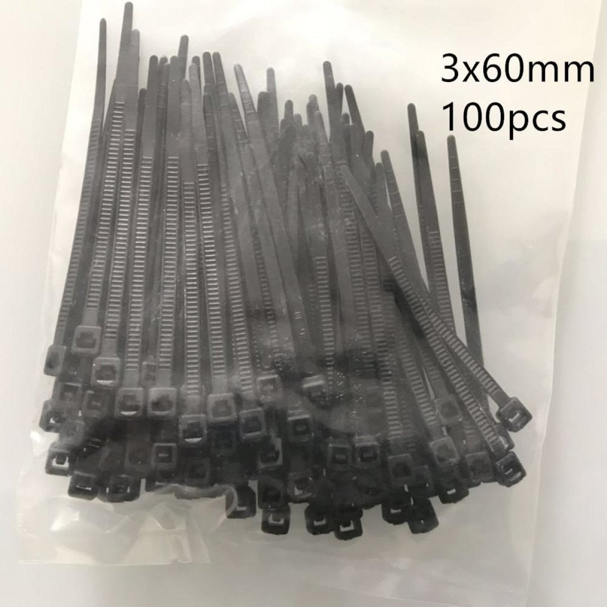 500pcs Assorted Cable Zip Ties 3x60 3x80 3x100 3x120 3x150mm Black White | Asia Sell | Image 3