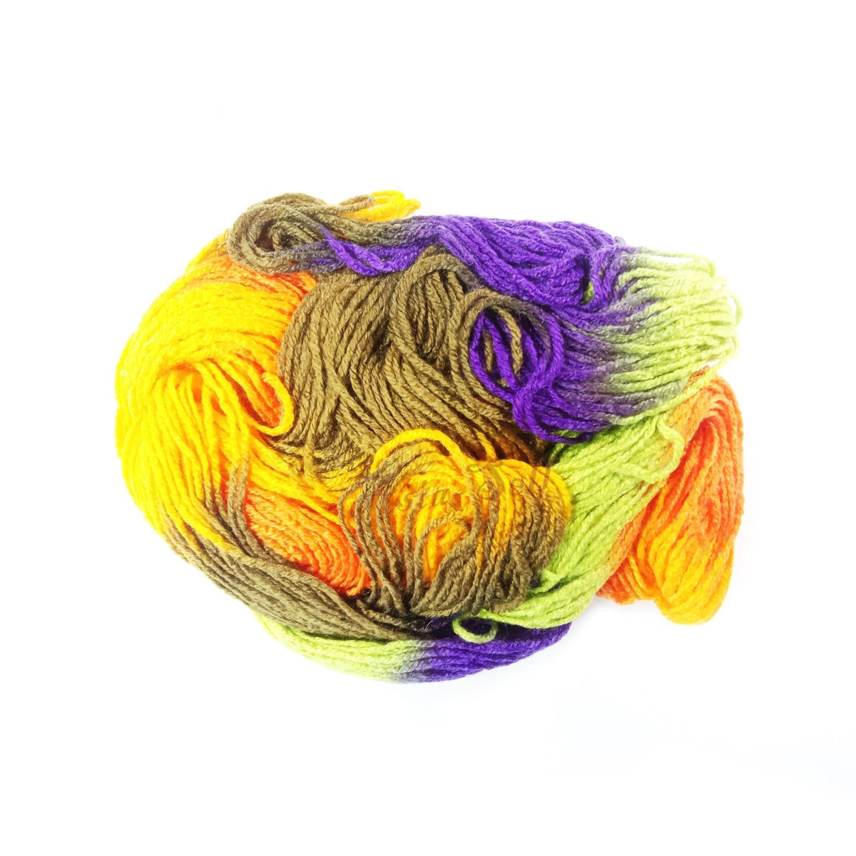 50G Ball Of Knitting Yarn Mixed Colourful Dyed Crochet Thread Multicoloured Craft 4 Clothing Buttons