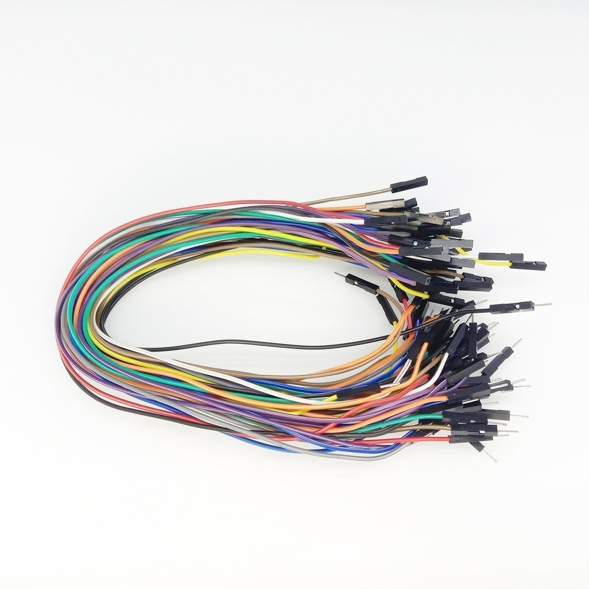50Pcs 10Cm/20Cm/30Cm Jumper Wire Cables Breadboard Male Female 2.54Mm F-M 30Cm -