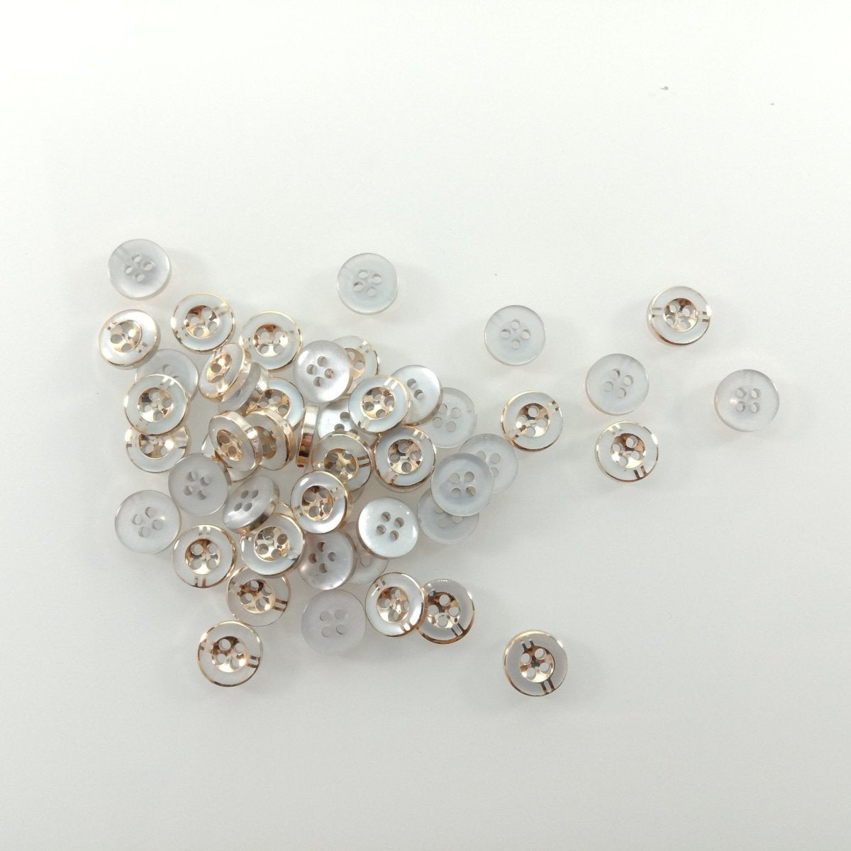 50Pcs 11Mm 4 Holes Resin Buttons Shirt Apparel Sewing Accessories Diy Crafts Clothing