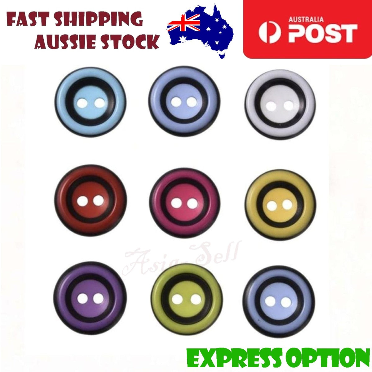 100Pcs 18Mm Round Resin Buttons Sewing Colourful Button Diy Decorative Clothing