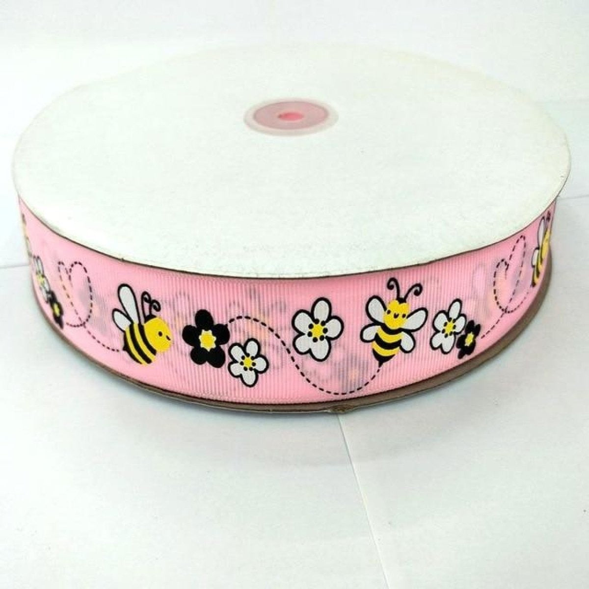 5Mtrs 25Mm Bee Grosgrain Ribbons Wedding Party Decorative Gift Wrapping Diy Childrens Hair