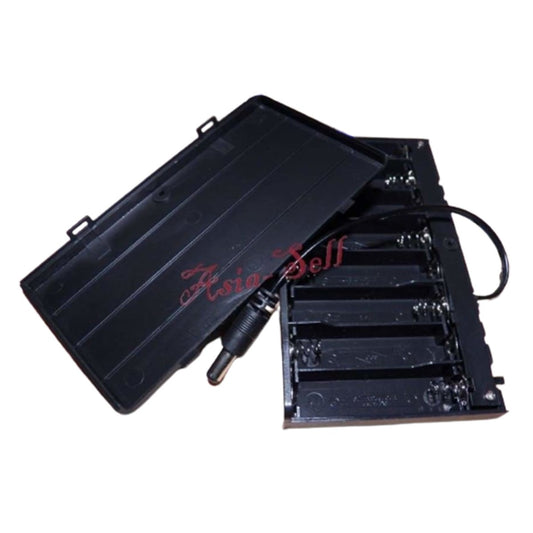 5Pcs 8Xaa Battery Holder 1.5V Switch Lid Plug Box 12V Case Wires 8X1.5V 8 X Holders