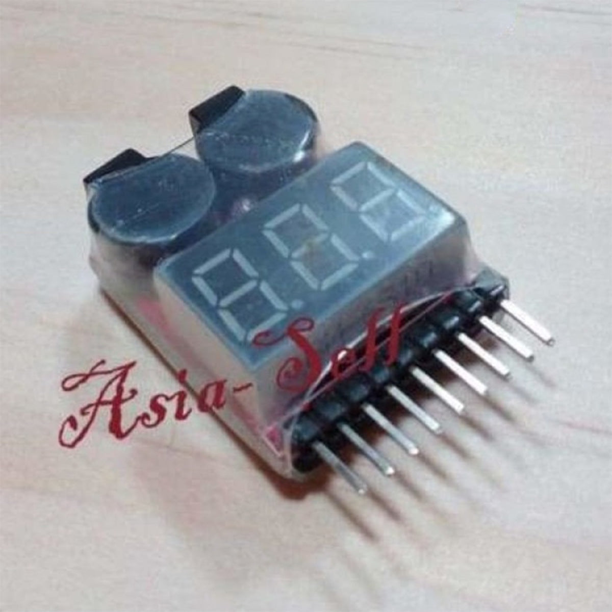 5Pcs Rc Lipo Battery Low Voltage Alarm 1S-8S Buzzer Indicator Checker Tester Led Sensors