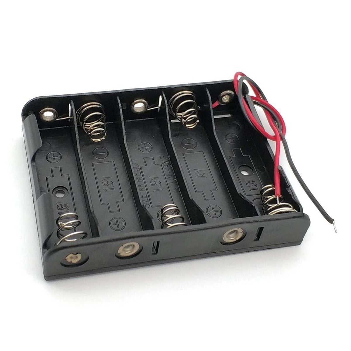 5xAA Battery Holder 5x1.5V 7.5V AA Box Case
