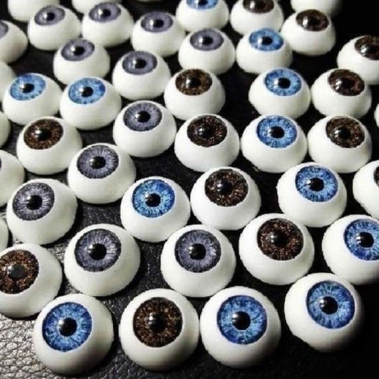 6 Pairs 12mm Doll Eyes BLUE BROWN GREY Eyeballs Round Plastic Bear Reborn Dolls | Asia Sell