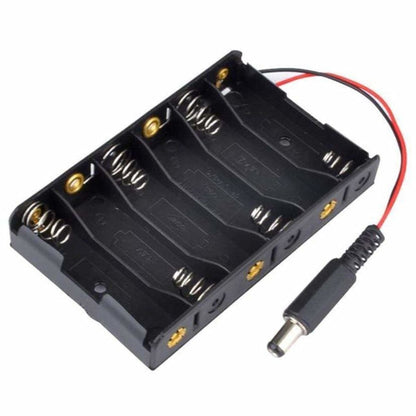 6 x AA Battery Case Storage Holder DC2.1 Power Jack Plug 6xAA 1.5V AA | Asia Sell