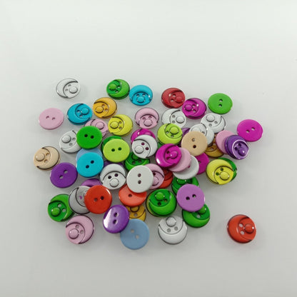 60Pcs 15Mm Mixed Colour Resin Buttons Cartoon Childrens Apparel Sewing Accessories Diy Crafts