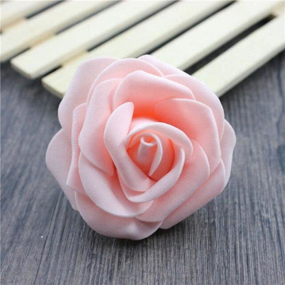 7.5Cm Artificial Fake Flowers Foam Rose Head For Wedding Decorations Diy Wreaths 30Pcs Pink