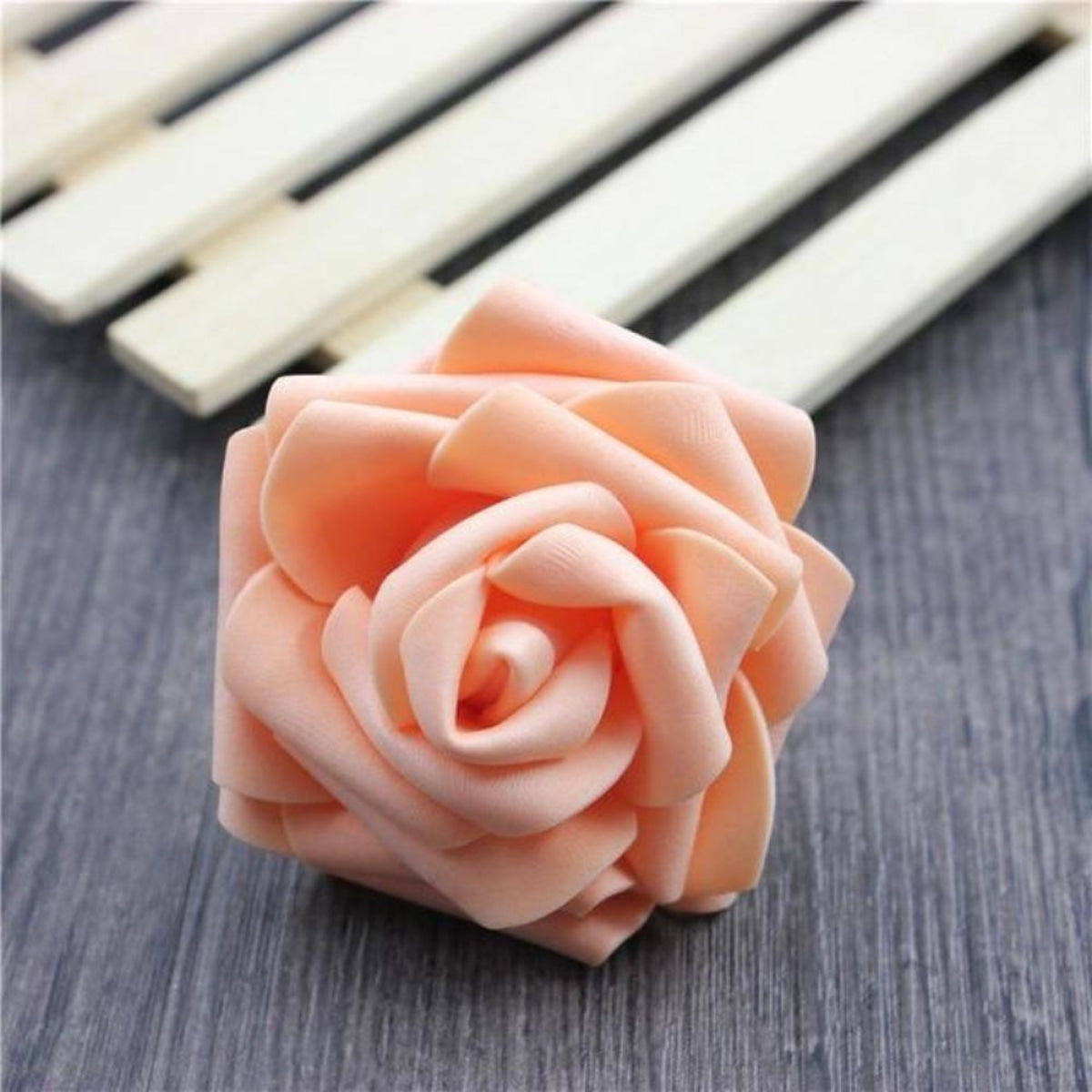 7.5Cm Artificial Fake Flowers Foam Rose Head For Wedding Decorations Diy Wreaths 37Pcs Orange