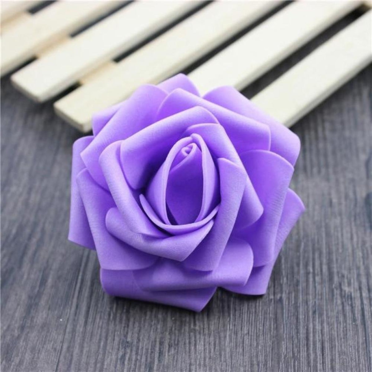 7.5Cm Artificial Fake Flowers Foam Rose Head For Wedding Decorations Diy Wreaths 40Pcs Purple