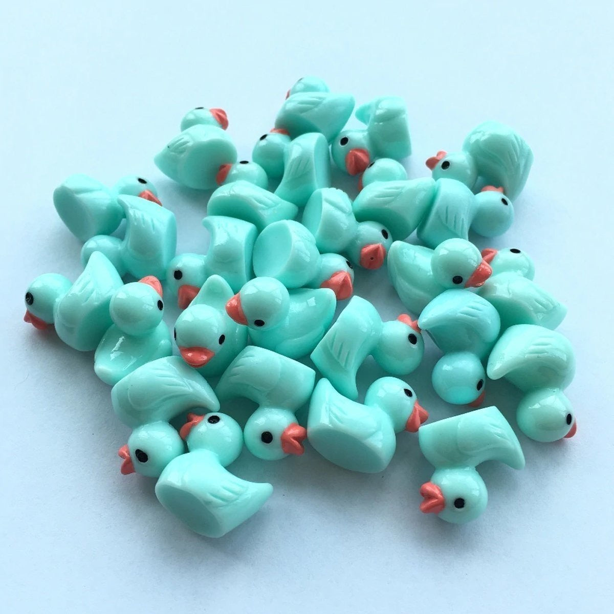 10Pcs Miniature Mini Garden Cow Rabbit Turtle Duck Unicorn Animal Figurines Aqua Ducks Toys And