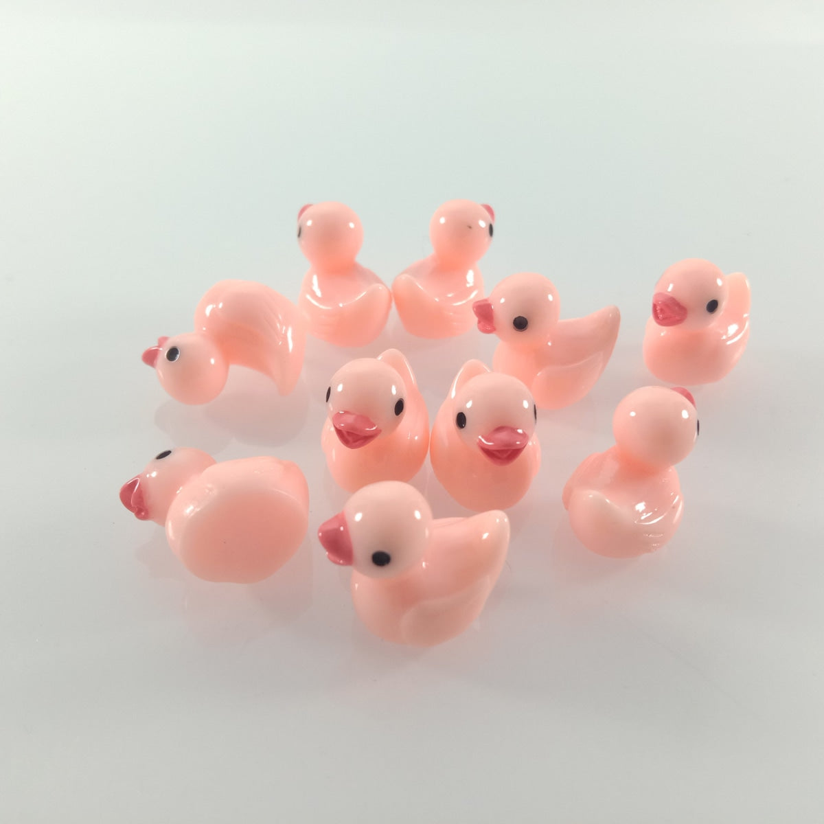 10Pcs Miniature Mini Garden Cow Rabbit Turtle Duck Unicorn Animal Figurines Pink Ducks Toys And