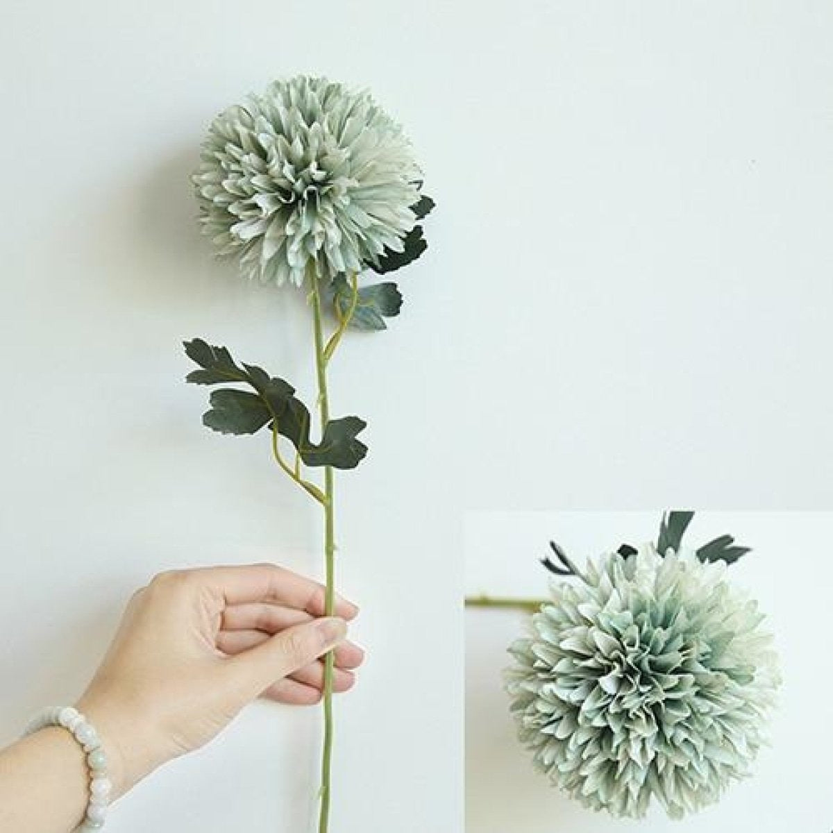 Artificial Flowers Pompom Fake Flowers Silk White Pink Flower Ball Wedding Party | Asia Sell | Image 1