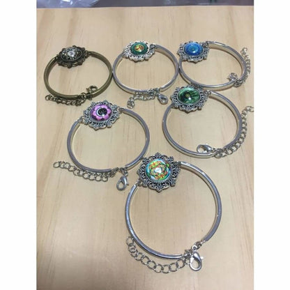 Bracelet Armband Glass Cabochon Size 16mm Women Kids Fashion Om Mandala | Asia Sell