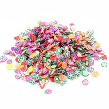Fruit Bead Charms DIY Decoration Nail or Slime Addition in Glitter Set | E | Asia Sell