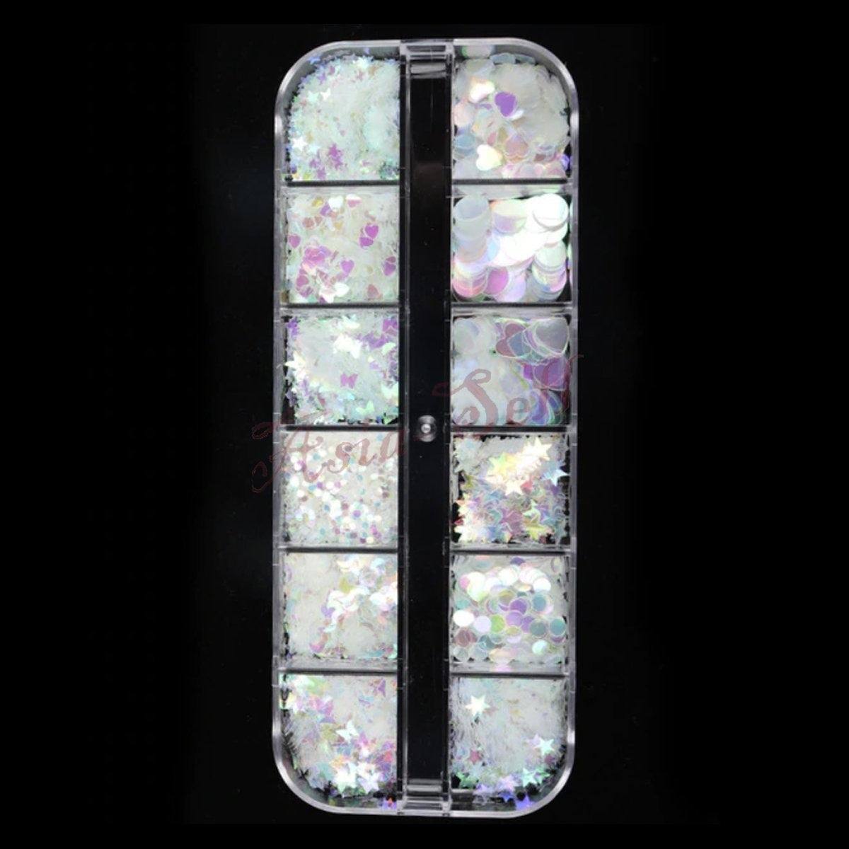 Holographic Nail Paillette Fruit Heart Butterfly Mirror Slices Art Sequins Flakes Mixed Frosted -